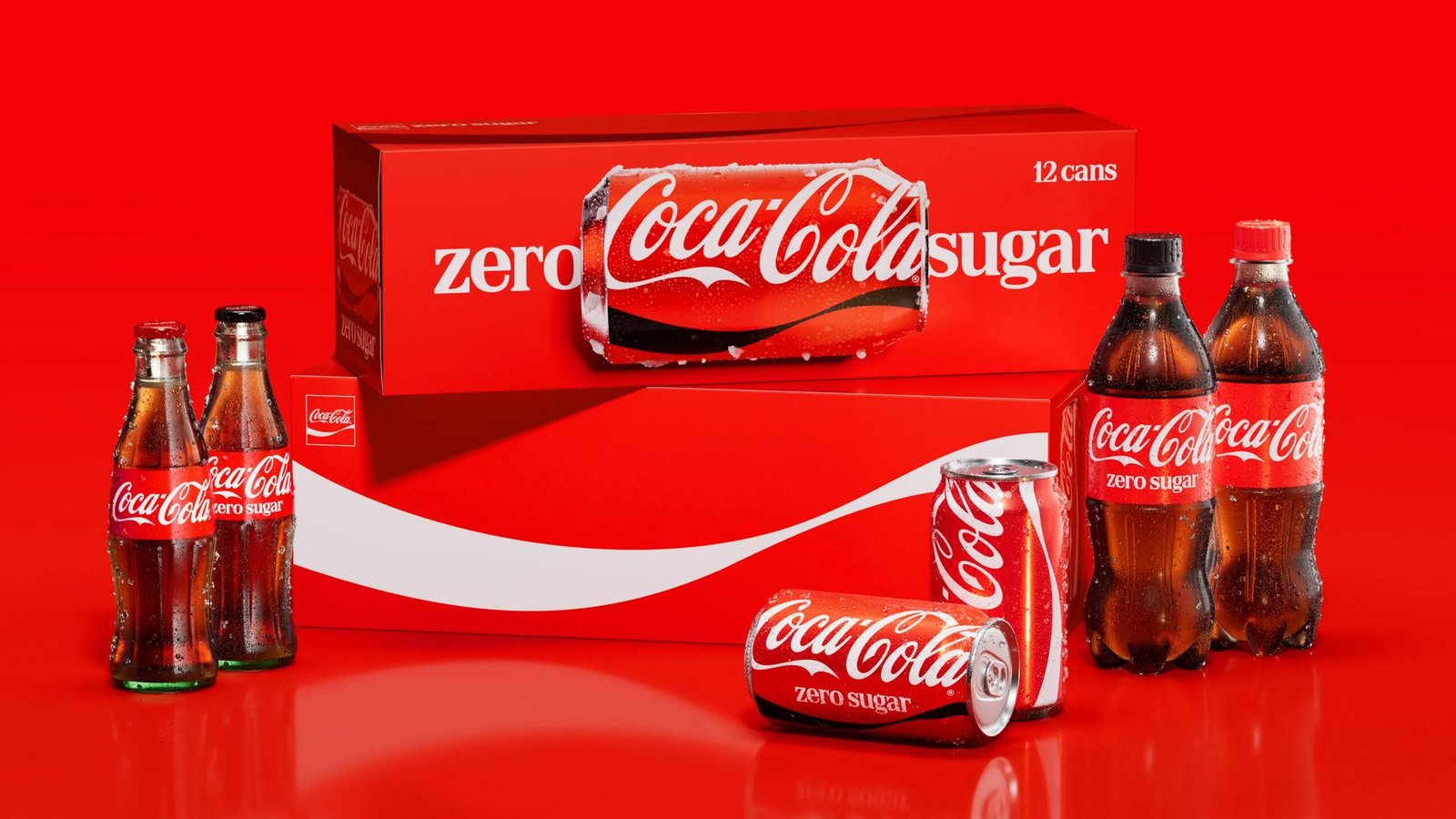 Novo visual da Coca-Cola Zero Sugar